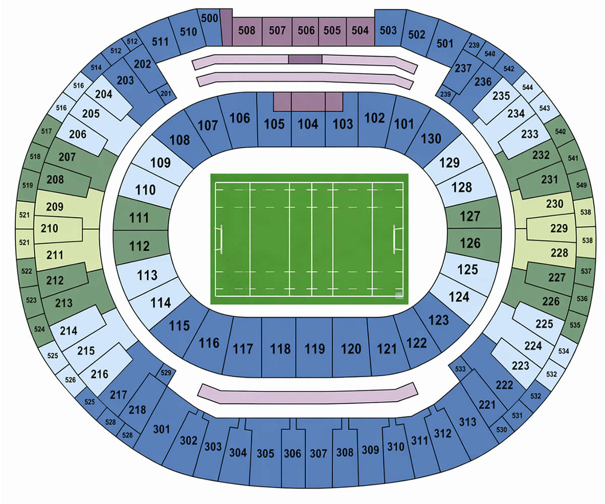 Maracana Stadium seating plan