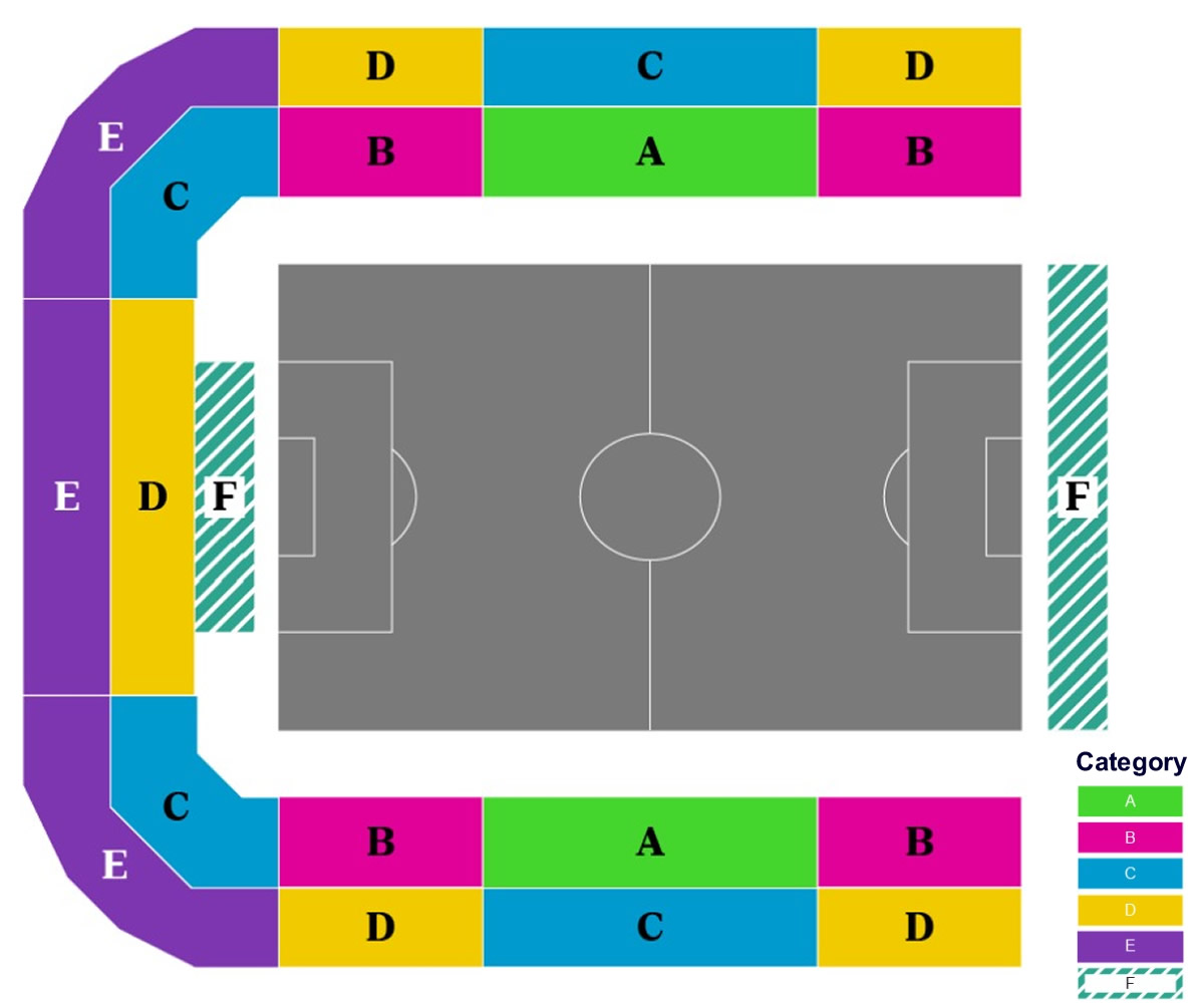 San José Stadium seating plan